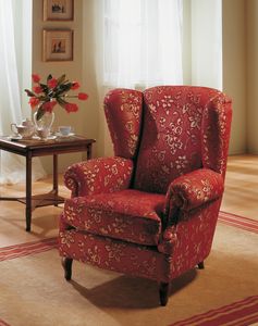 Lisa armchair, Comfortable bergère armchair
