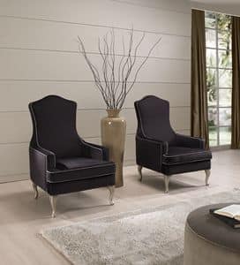 Liz, Comfortable waiting armchair, with classic lines