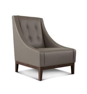 Norma armchair, Armchair with a classic contemporary design