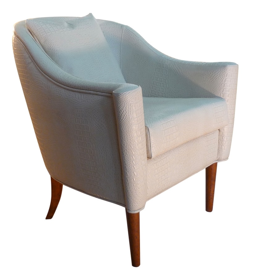 Pompidou CH.0201, Fully upholstered armchair, new baroque style