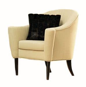 Pompidou CH.0201, Fully upholstered armchair, new baroque style