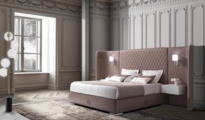 ARCA bed, Imposing and luxurious upholstered bed