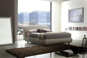 Art. 402 Nuvola, Double bed with storage box, removable cover