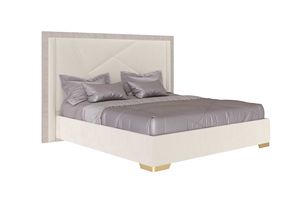 Art. 6038 Clizia, Upholstered bed, with eucalyptus headboard frame