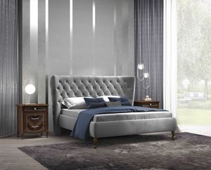 Prestige 2 Art. C22015 - C22016, Bed with large and enveloping headboard
