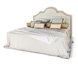 Bed 25-1060, Padded bed, with shaped headboard