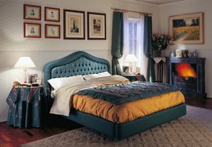 Bernini bed, Upholstered bed, classic style