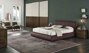Eros, Upholstered bed with a rounded shape
