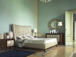 Grand Etoile Art. GE015/A/L, Upholstered bed with important headboard