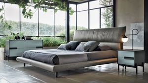 Herman Art. 966, Padded bed with a minimal and essential design