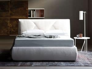 Jardin letto, Double bed, upholstered, for modern bedrooms