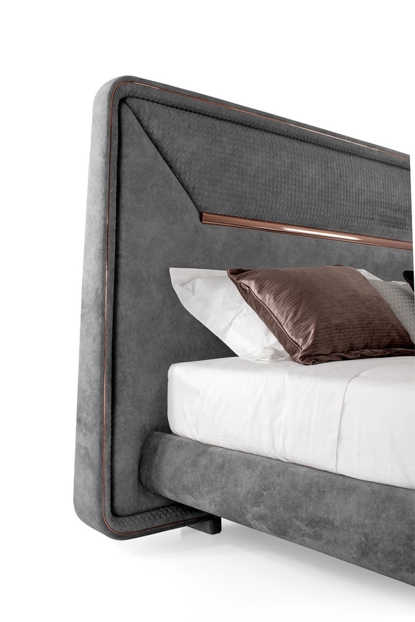 Karla bed, Bed with padded headboard and frame