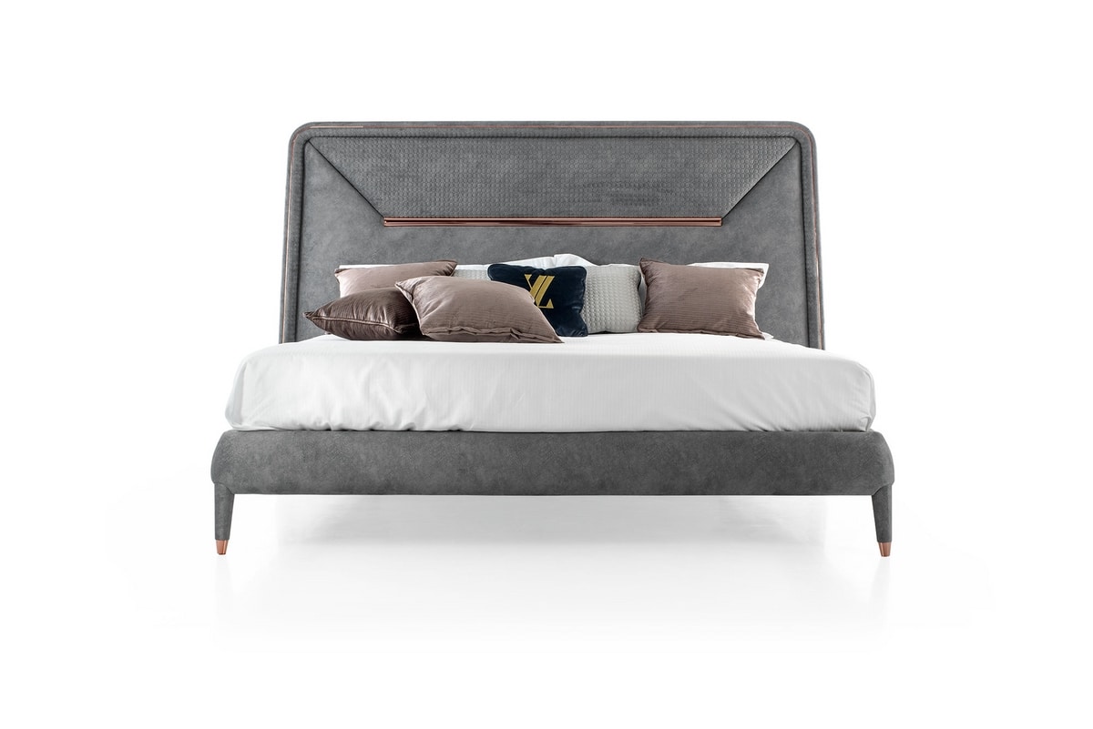 Karla bed, Bed with padded headboard and frame