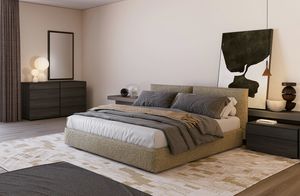 Kate, Upholstered bed with a timeless style