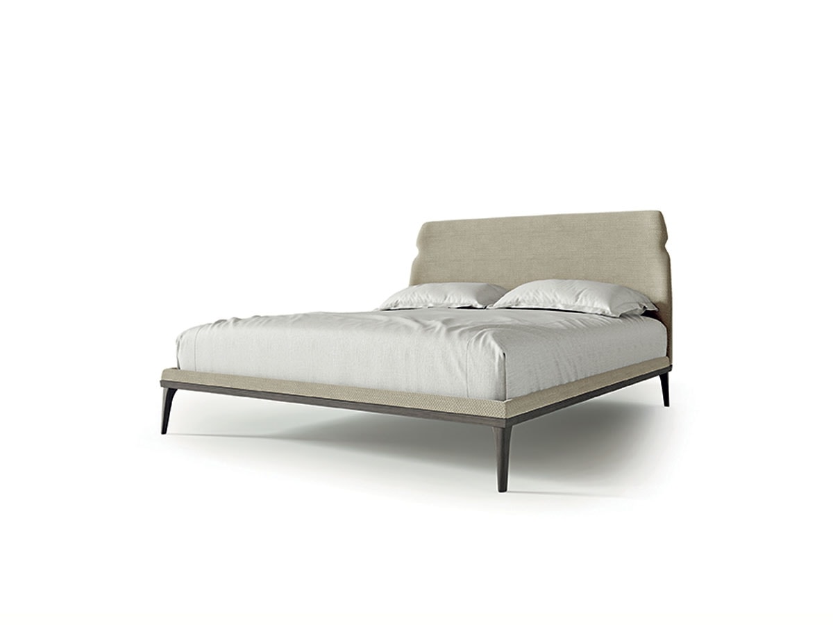 LE31 Shape bed, Upholstered bed, solid wood base