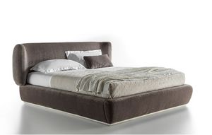 LE32 Sirio bed, Upholstered bed with a contemporary design