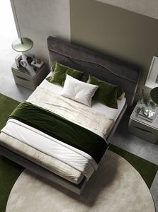 Leaf corda bed, Fully upholstered bed