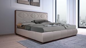 LEP14 Lux Chic bed, Bed characterized by the geometry of the lines