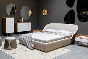 MAMA, Upholstered bed with an enveloping headboard