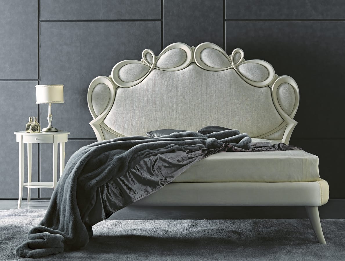 Papillon Art. 941, Upholstered bed with a charming silhouette