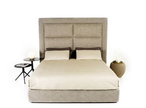Paul, Bed with high quilted headboard