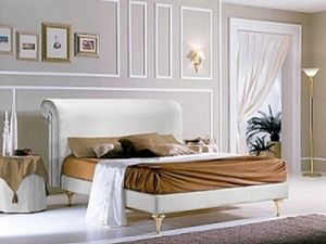 PRINCIPE bed, Bed with upholstered headboard and structure