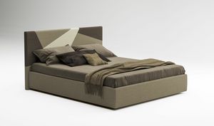 Slim, Upholstered bed, for modern bedrooms