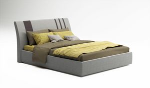 Strike, Fully upholstered modern bed