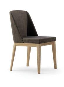 1092, Upholstered chair made of wood for home and office