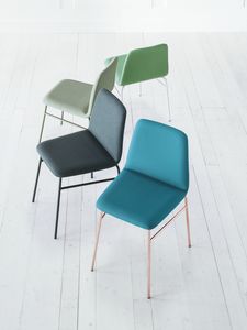 ART. 0033-MET-TU BARDOT, Upholstered chair with metal legs