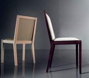 ART. 191 LUNA, Comfortable padded chair, in beech