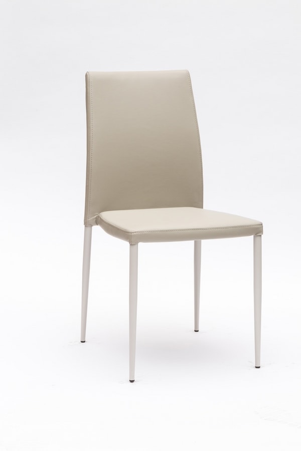 Art. 220 Naked, Comfortable padded chair, with elegant stitching