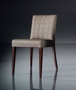 ART. 221 FLORANCE, Soft chair for the modern living room, in leather