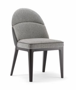 ASTON SIDECHAIR 062 S, Chair with sinuous shapes