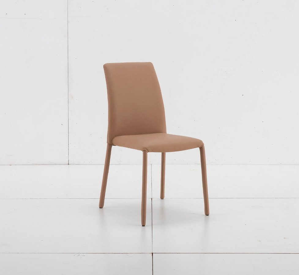 Bijou, Stackable chair fully upholstered