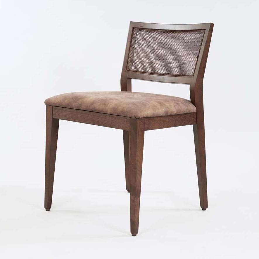BS547S – Chair, Wooden chair with padded seat