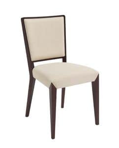 C37, Wooden chair, padded seat and back, for contract and domestic use
