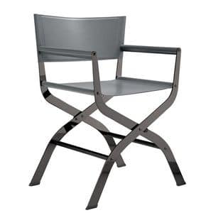 Ciak, Director's chair made of metal and leather