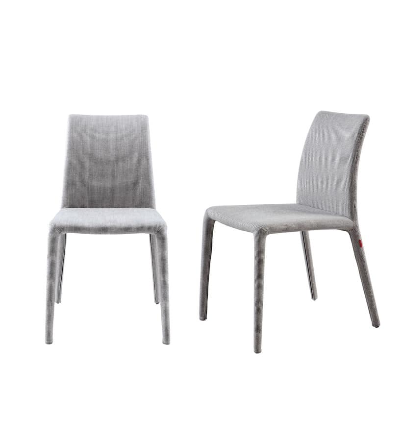 Emi, Modern chair, soft and versatile, padded