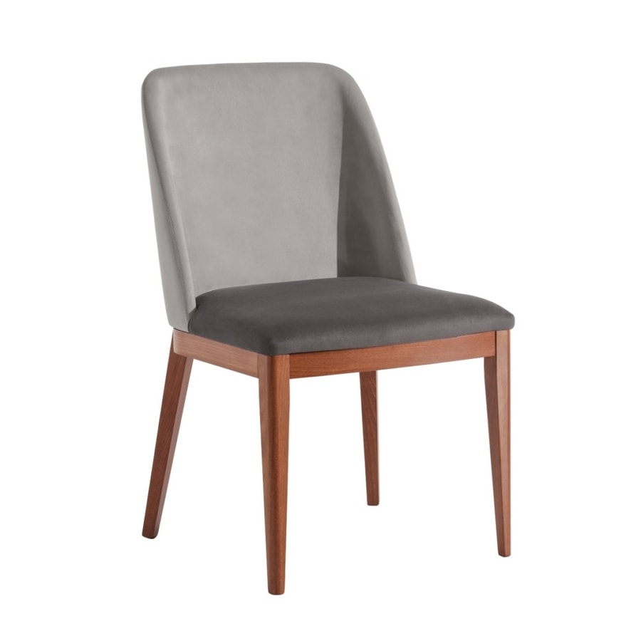 Margot, Modern chair in padded wood