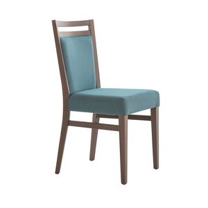 MP472F, Chair in wood, modern and padded