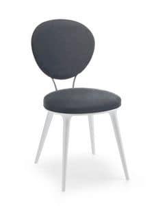 Sammy, Upholstered chair with round seat and back