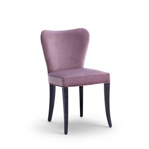 Venere, Elegant chair with soft shapes