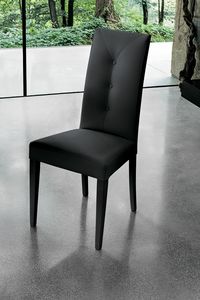 ZURIGO SE503, Modern chair with a high backrest upholstered