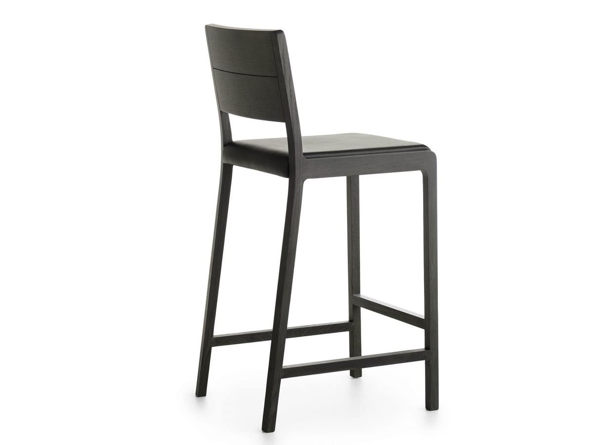 Esse 65-82/SU, Wooden stool with padded seat