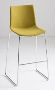 Kanvas ST 66/76, Metal barstool, seat covered in fabric