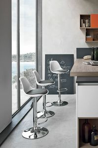 STOCCOLMA SG137, Contemporary stool for bar and kitchen
