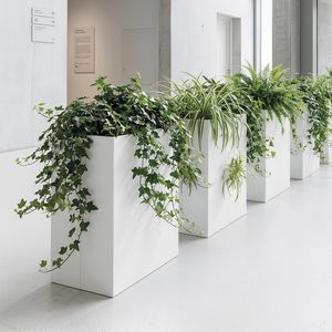 Design Collection Planters, Pot holder with painted steel structure, with a minimal design