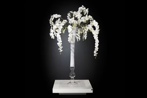 Eternity Vaso Madame Butterfly, Glass vase with flower arrangement