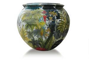 Sphere-Pot Amazzonia, Spherical jar in terracotta